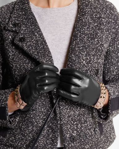 Picture of Fringed Leather Gloves